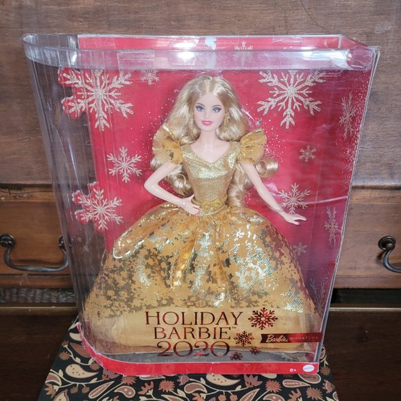 Barbie 2020 Holiday Blonde Barbie, Open Box - Picture 3 of 17